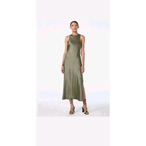 frame green dress Striped cable-knit cashmere and silk-blend mini shirt dress - green